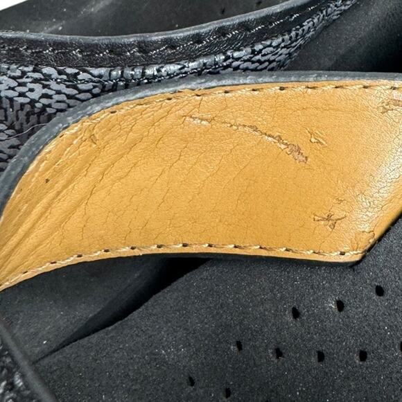 Coach Jolene Wedge Flip Flop Sandals Women’s Size 6B Black Platform Thong A9820 - Picture 10 of 10